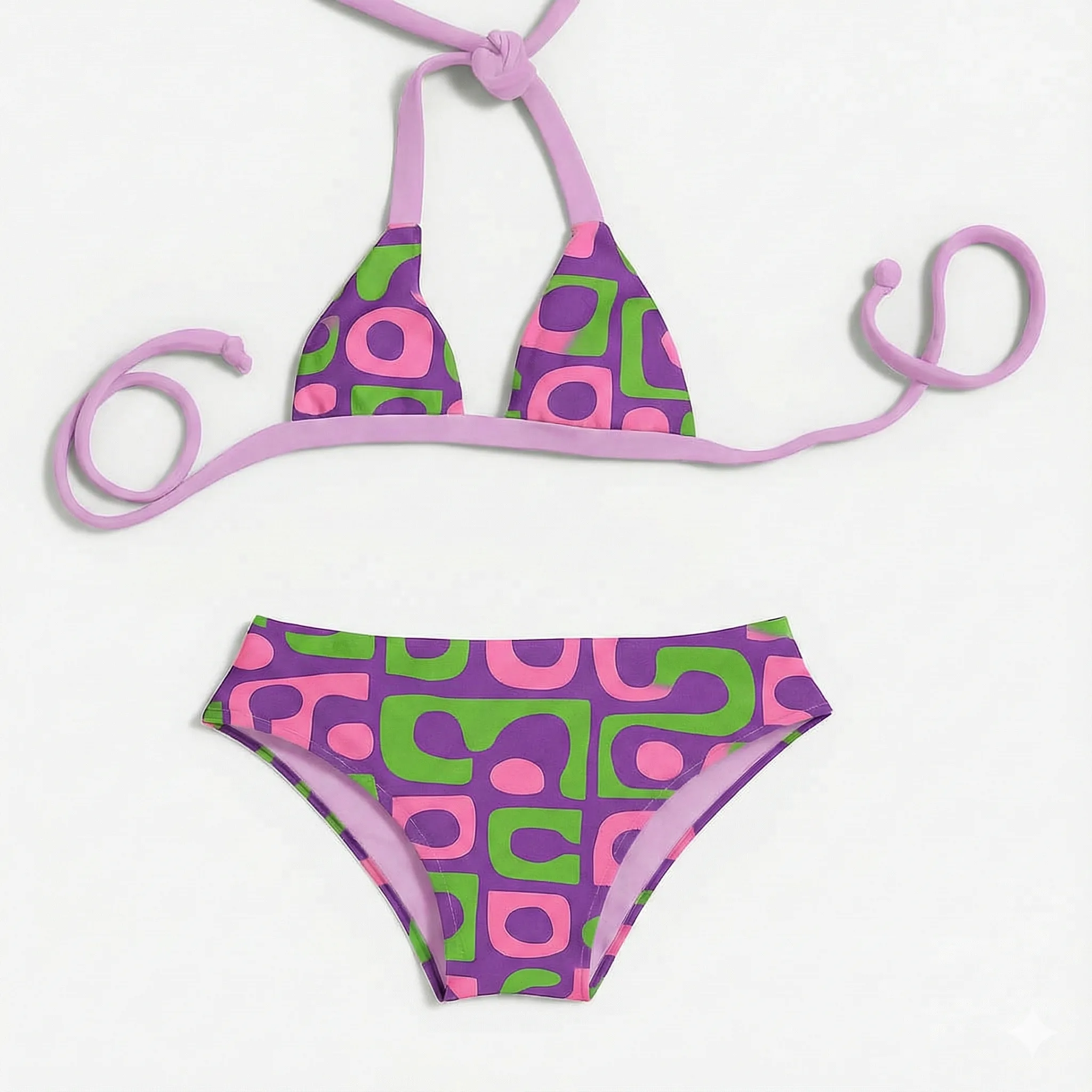 Biquini infantil Frente Estampada