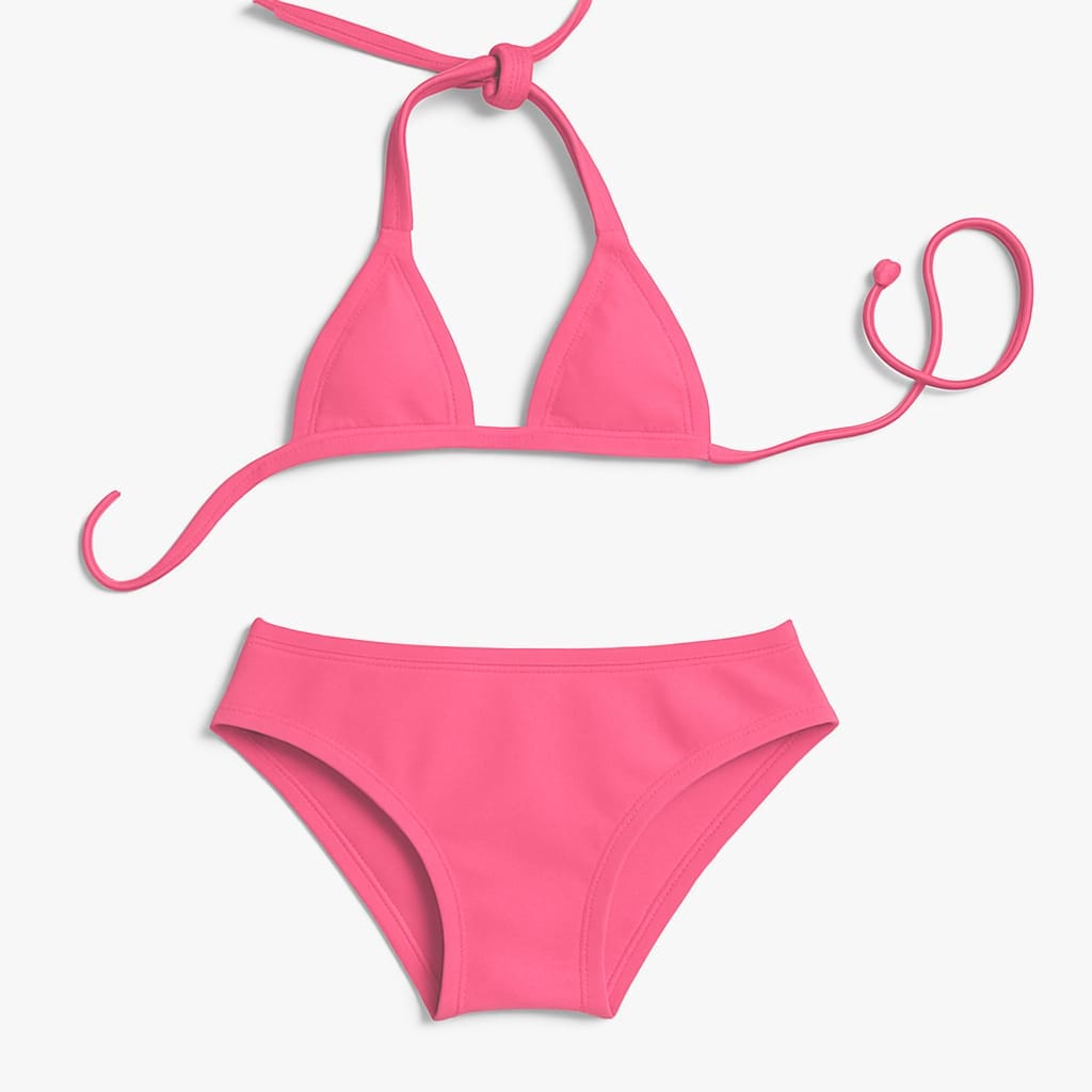 Biquíni Infantil Cortininha Liso Ajustável – Várias Cores - Imagem 2